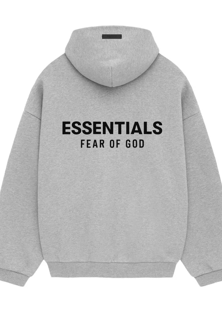 HODDIE ESSENTIALS FLEECE LIGHT HEATHER GREY FW24
